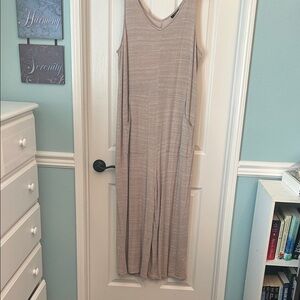 Alfani Sleeveless Taupe Jumper / jumpsuit / never worn